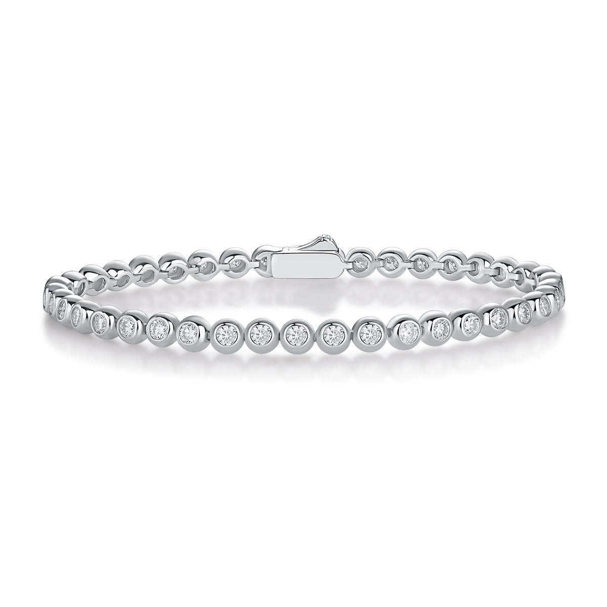 Silver Galaxy Dream Moissanite Bracelet